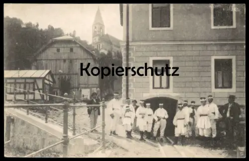 ALTE POSTKARTE DÜRNBERG BEI HALLEIN EINFAHRT SALZBERGWERK BAD DÜRRNBERG ZECHE Salt Mine mineur mining AK postcard Salz
