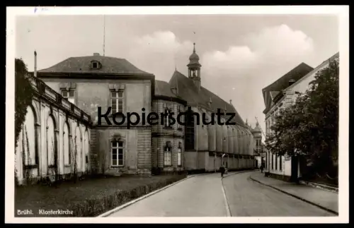 ALTE POSTKARTE BRÜHL BEI KÖLN KLOSTERKIRCHE KLOSTER KIRCHE Ansichtskarte AK cpa postcard