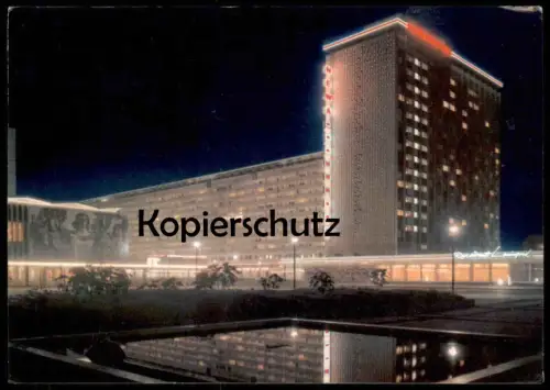 ALTE POSTKARTE DRESDEN PRAGER STRASSE RESTAURANT LENINGRAD Brunnen Architektur Ansichtskarte AK postcard cpa