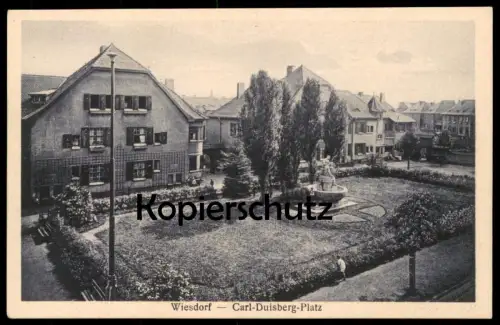 ALTE POSTKARTE LEVERKUSEN WIESDORF CARL-DUISBERG-PLATZ Ansichtskarte AK cpa postcard