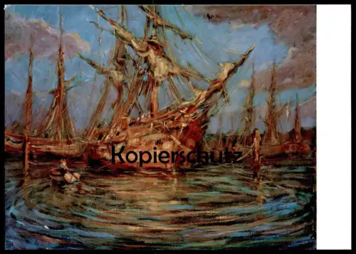 ÄLTERE POSTKARTE ALTE BRIGG EGBERT PATZIG BREMERHAVEN SCHIFFAHRTSMUSEUM Schifffahrtsmuseum Ship Museum postcard cpa AK