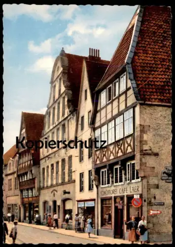 ÄLTERE POSTKARTE OSNABRÜCK KRAHNSTRASSE KONDITOREI CAFÉ LAER Ansichtskarte AK postcard cpa
