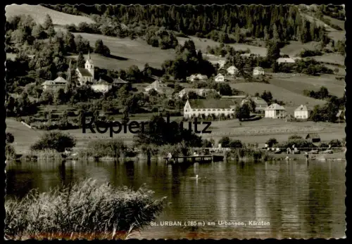 ÄLTERE POSTKARTE ST. URBAN AM URBANSEE KÄRNTEN BEZIRK FELDKIRCHEN Österreich Austria Autriche postcard Ansichtskarte cpa
