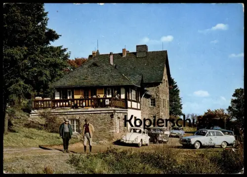 ÄLTERE POSTKARTE KESSELING STEINBERGHAUS DES EIFELVEREINS ORTSGRUPPE BONN VW KÄFER VOLKSWAGEN ALTENAHR AHRTAL postcard