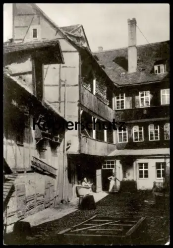 ÄLTERE POSTKARTE GERA UM 1910 BÖTTCHERGASSE REPRODUKTION EINER HISTORISCHEN ANSICHTSKARTE AK postcard cpa