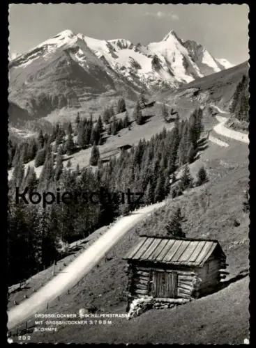 ÄLTERE POSTKARTE GROSSGLOCKNER HOCHALPENSTRASSE SÜDRAMPE MIT GROSSGLOCKNER cpa postcard AK Ansichtskarte