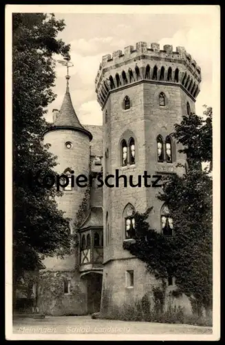 ALTE POSTKARTE MEININGEN IN THÜRINGEN SCHLOSS LANDSBERG 1936 Ansichtskarte AK cpa chateau castle chateau