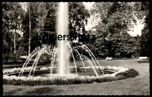 ÄLTERE POSTKARTE OSTERODE DIE 800 JÄHRIGE STADT AM HARZ KURPARK SPRINGBRUNNEN FONTAINE fountain Brunnen Ansichtskarte AK