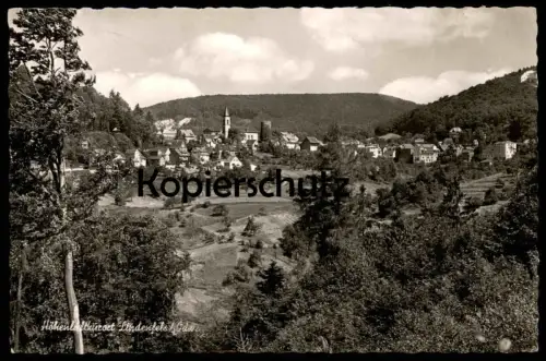 ÄLTERE POSTKARTE HÖHENLUFTKURORT LINDENFELS IM ODENWALD PANORAMA AK Ansichtskarte cpa postcard