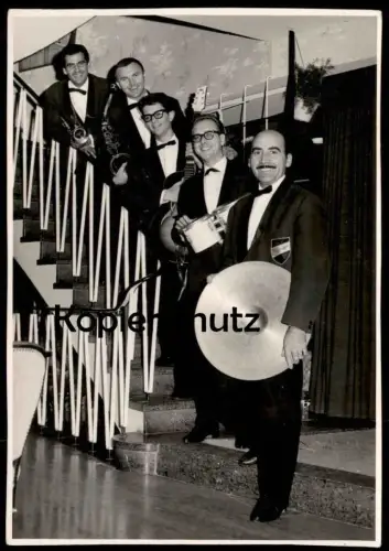 ÄLTERE FOTO POSTKARTE SEEFELD MUSIKER DIE FLAMINGOS MUSIK Tirol Band aus Linz ? Österreich Austria AK cpa photo postcard
