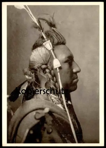 ÄLTERE POSTKARTE INDIANER SWALLOW BIRD APSAROKE CROW INDIAN INDIO EDWARD S. CURTIS 1908 postcard cpa Ansichtskarte AK