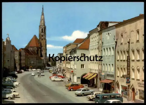 ÄLTERE POSTKARTE NEUÖTTING AM INN PANORAMA VW KÄFER CABRIO BUS NSU OPEL GASTHOF DROGERIE Ansichtskarte AK cpa postcard