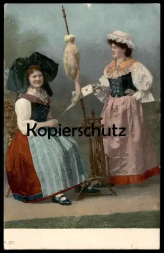 ALTE POSTKARTE TRACHTEN ELSASS ALSACE SPINNRAD FRAU FRAUEN TRACHT traditional costume folclorique Strasbourg cpa AK
