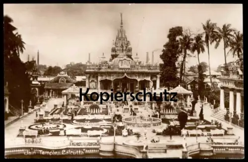 ALTE POSTKARTE JAIN TEMPLE CALCUTTA KALKUTTA Kolkata Tempel India Indien cpa AK postcard Ansichtskarte