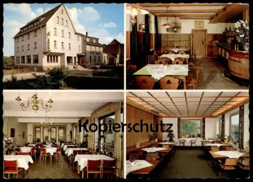 ÄLTERE POSTKARTE DERNBACH ÜBER SELTERS HOTEL FRANZ WESTERWALD AUTOBAHN KÖLN FRANKFURT ABFAHRT DIERDORF Ansichtskarte AK