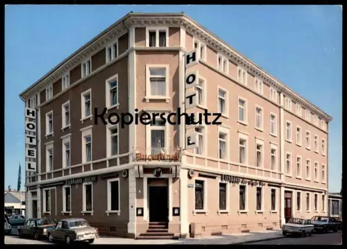 ÄLTERE POSTKARTE KARLSRUHE HOTEL RESTAURANT AUGUSTINER INHABER G. BENTIN SOFIENSTRASSE 73 EICHBAUM BIER Ansichtskarte