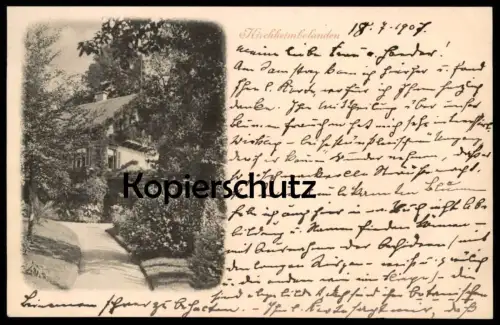 ALTE POSTKARTE KIRCHHEIMBOLANDEN 1907 Ansichtskarte AK postcard cpa