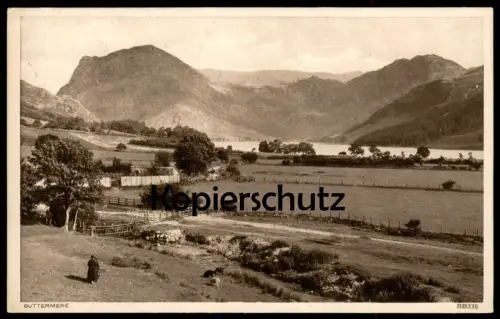 ALTE POSTKARTE BUTTERMERE PANORAMA CUMBERLAND CUMBRIA LAKE postcard Ansichtskarte cpa AK