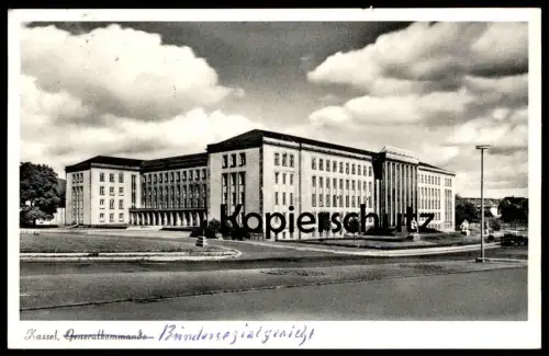 ALTE POSTKARTE KASSEL GENERALKOMMANDO HANDSCHRIFTLICH KORRIGIERT BUNDESSOZIALGERICHT Sozialgericht AK cpa postcard