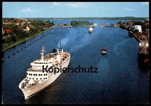 ÄLTERE POSTKARTE KIEL HOLTENAUER SCHLEUSEN SCHIFF ILMATAR Schleuse écluse sluice cpa AK postcard Ansichtskarte
