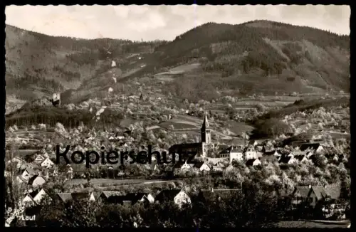 ÄLTERE POSTKARTE LAUF NÖRDLICHER SCHWARZWALD PANORAMA black forest Ansichtskarte postcard cpa AK