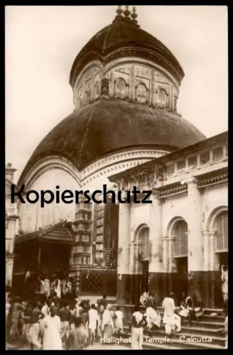 ALTE POSTKARTE KALIGHAT TEMPLE CALCUTTA KALKUTTA Kolkata Tempel India Indien cpa AK postcard Ansichtskarte