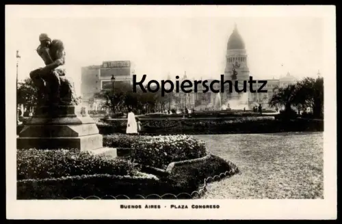 ALTE POSTKARTE BUENOS AIRES PLAZA CONGRESO ARGENTINA ARGENTINIEN Ansichtskarte postcard cpa AK