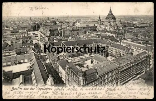 ALTE POSTKARTE BERLIN AUS DER VOGELSCHAU PANORAMA GESAMTANSICHT TOTALANSICHT Ansichtskarte AK cpa postcard