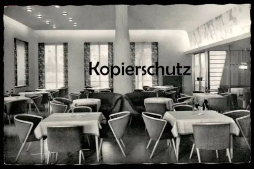 ÄLTERE POSTKARTE AUGSBURG HOTEL DREI KRONEN INNENANSICHT SPEISERAUM BESITZER JOSEF BAUR Ansichtskarte AK cpa postcard