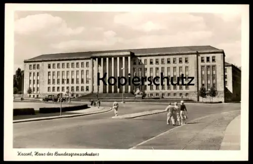 ALTE POSTKARTE KASSEL HAUS DES BUNDESGRENZSCHUTZES BUNDESGRENZSCHUTZ Grenzschutz Bund Behörde Ansichtskarte cpa postcard