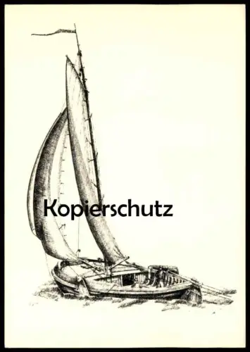 ÄLTERE POSTKARTE DE VAART ER IN ! TEKENING D. B. V. D. WAL SEGELSCHIFF Schiff ship cpa postcard AK Ansichtskarte
