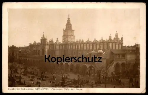 ALTE POSTKARTE KRAKOW SUKIENNICE CRACOVIE L'ANCIENNE HALLE AUX DRAPS Krakau Polska Ansichtskarte AK postcard cpa