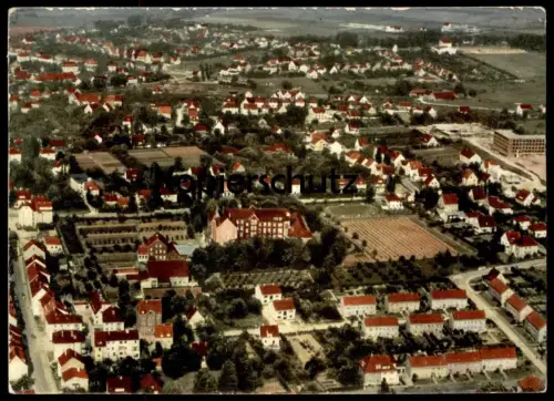 ÄLTERE POSTKARTE PADERBORN JOSEFS-KRANKENHAUS BRÜDERKRANKENHAUS LUFTBILD Hospital Barmherzige Brüder Ansichtskarte AK