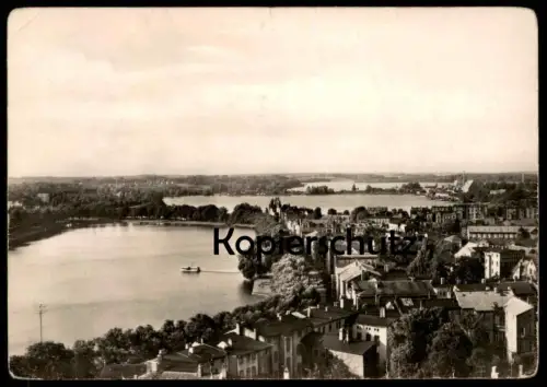 ÄLTERE POSTKARTE SCHWERIN BLICK VOM DOM PANORAMA SCHWERINER INNENSEE AK Ansichtskarte postcard cpa