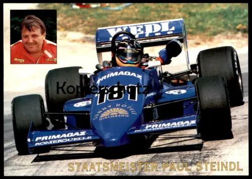 ÄLTERE POSTKARTE STAATSMEISTER PAUL STEINDL SUNNY HOTELS KIRCHBERG FORMEL 2 WEDL KAFFEE PRIMAGAZ Rennen Race postcard