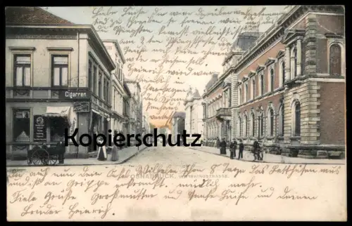 ALTE POSTKARTE OSNABRÜCK WITTEKINDSTRASSE CIGARREN C. SCHLÜTER JR. BREMER BÜNDER HOLLÄNDER HAVANNA CIGARREN cpa AK