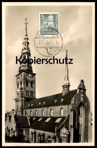 ALTE POSTKARTE KOBENHAVN NICOLAI TAARN 1936 TOWER TURM TOUR Kopenhagen Kobenhaven postcard cpa AK Ansichtskarte
