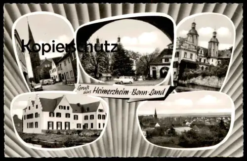 ÄLTERE POSTKARTE GRUSS AUS HEIMERZHEIM BONN LAND MICHAEL LETHERT HAUSRAT GESCHENKE KIRCHSTRASSE SWISTTAL Ansichtskarte