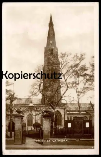 ALTE POSTKARTE LEICESTER CATHEDRAL LEICESTERSHIRE church Kirche église postcard Ansichtskarte cpa AK