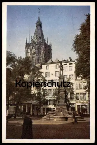 ALTE POSTKARTE KÖLN ALTERMARKT MIT RATHAUSTURM WERTH BRUNNEN ST. WERHEID Alter Markt Ansichtskarte AK cpa postcard
