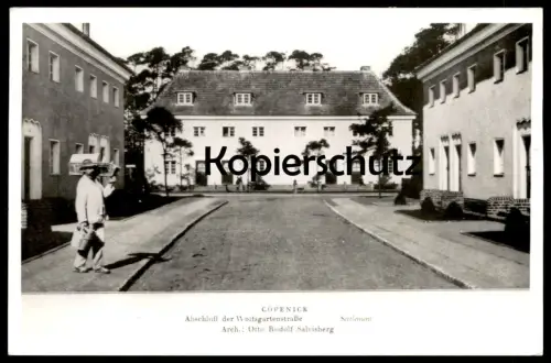 ÄLTERES REPRO FOTO BERLIN CÖPENICK ABSCHLUSS DER WOLFSGARTENSTRASSE KÖPENICK BERLIN ARCHIV FOTO RIECHEL photo