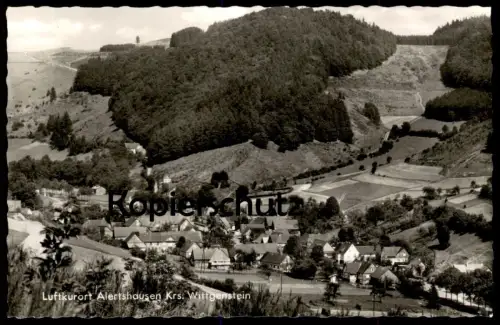 ÄLTERE POSTKARTE LUFTKURORT ALERTSHAUSEN KREIS WITTGENSTEIN PANORAMA Bad Berleburg Ansichtskarte AK cpa postcard