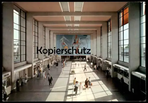 ÄLTERE POSTKARTE HEIDELBERG BAHNHOFSHALLE BAHNHOF EINGANG HALLE EINGANGSHALLE station gare Ansichtskarte AK cpa postcard