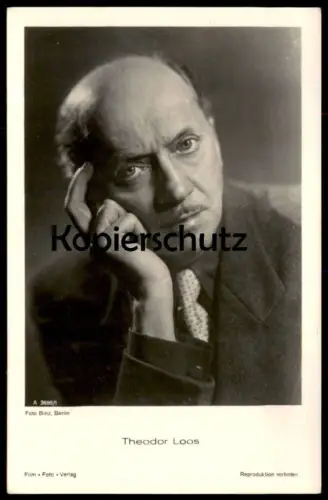 DREI ALTE POSTKARTEN FILM-SCHAUSPIELER THEODOR LOOS KARL SCHÖNBÖCK HANS NIELSEN actor acteur Ansichtskarte postcard cpa