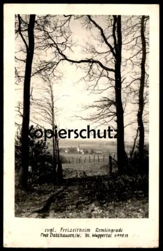 ALTE POSTKARTE REMLINGRADE EVANGELISCHES FREIZEITHEIM POST DAHLHAUSEN TELEFON WUPPERTAL RADEVORMWALD Ansichtskarte AK
