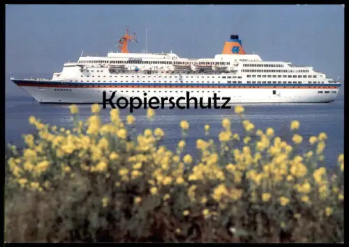 2 X ÄLTERE POSTKARTE MS EUROPA KREUZFAHRTSCHIFF DAMPFER HAPAG LLOYD Schiff Motorschiff ship bateau AK cpa postcard