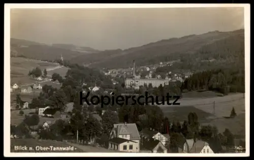 ALTE POSTKARTE BLICK NACH OBER-TANNWALD PANORAMA HORNY TANVALD bei Morchenstern Isergebirge Sudeten Czech postcard cpa