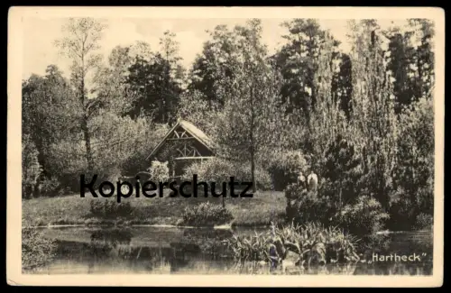 ALTE POSTKARTE HARTHECK TEICH GASCHWITZ MARKKLEEBERG Ansichtskarte AK cpa postcard