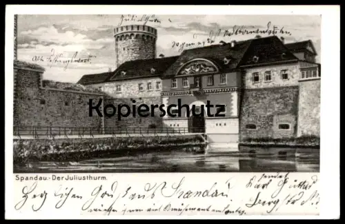 ÄLTERES REPRO FOTO BERLIN SPANDAU DER JULIUSTHURM JULIUSTURM TURM BERLIN ARCHIV FOTO RIECHEL tower tour photo