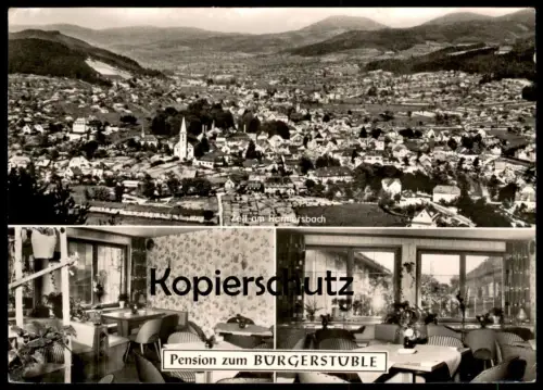 ÄLTERE POSTKARTE ZELL AM HARMERSBACH PENSION ZUM BÜRGERSTÜBLE BESITZER A. WILLMANN Ansichtskarte AK postcard cpa